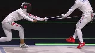 China win Gold in Women's Fencing Team Epee - London 2012 Olympics