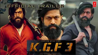 KGF -3 Movie | Official Trailer |  Yash | ShriNidhi Shetty | Sanjay Dutt | Raveena Tandon
