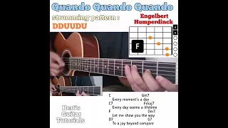 Quando Quando Quando - Engelbert Humperdinck guitar chords w/ lyrics & strumming tutorial