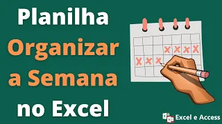 Planilha para organizar a semana