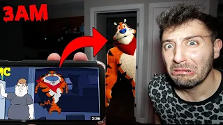 DO NOT WATCH BREAKFAST ON A WEDNESDAY AT 3AM OR TONY THE TIGER.EXE WILL APPEAR (HE CAME AFTER ME)