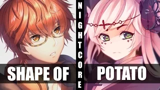 ♪ Nightcore - Shape Of You / Mrs Potato Head (Switching Vocals)