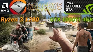 Ryzen 3 1200 + GTX 1050TI (Far Cry 5 1080p FPS TEST) обзор  ZEVS PC S655U