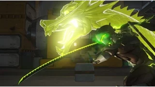 Overwatch: Genji deflects Hanzo's ult and gets 4k