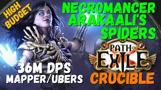 [PoE] Necromancer Arakaali's Spiders, 36M DPS, High Budget Version