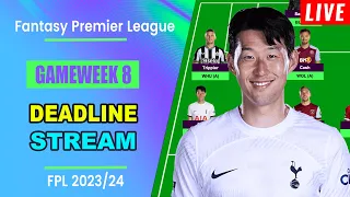 FPL Gameweek 8: WILDCARD DEADLINE STREAM | Live Q&A | Fantasy Premier League Tips 2023/24