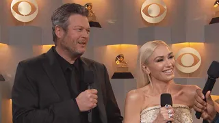 Blake Shelton DANCES as Gwen Stefani Gushes Over Him | GRAMMYs 2020