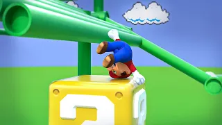 Mario Goes Down The Wrong Pipe [Softbody Simulation]