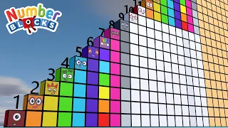 Looking for Numberblocks Step Squad 1 vs 10 to 50 Standing Tall Numbers Patterns