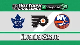 The Maple Leafs Win! NHL Hat Trick Challenge - November 22, 2016