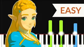 Title Theme - Zelda: Breath of the Wild (EASY Piano Tutorial)