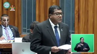 Fijian Minister for Agriculture updates Parliament on the status of Embryo Transfer