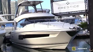 2019 Prestige 460 Motor Yacht - Interior Bridge Deck Walkthrough - 2019 Miami Yacht Show