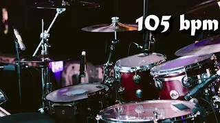 105 Bpm Drum Track Batería - Straight Beat Eighth Notes