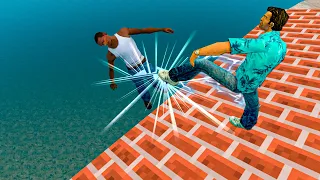 GTA 4 Vice City Jumps/Falls | Fails moments | Water Ragdolls