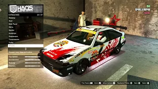 GTA V ONLINE: KARIN FUTO GTX VEHICLE CUSTOMIZATION!! (PS5)