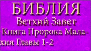 Библия.Ветхий завет.Книга Пророка Малахия.Главы 1-2.