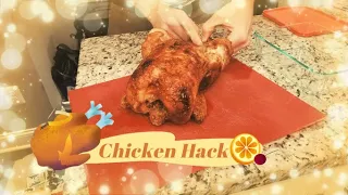 Removing Meat from a Costco Rotisserie Chicken
