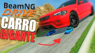 Descendo o morro com CARROS GIGANTES no BeamNG Drive