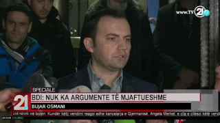 SPECIALE - VMRO-DPMNE NUK ARRITI MARRËVESHJE ME BDI-NË 29.01.2017