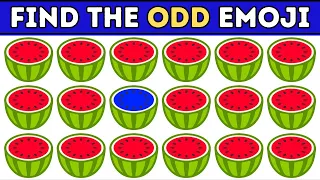 Find the ODD Emoji 🍉| Test Your Eyes | Emoji Quiz