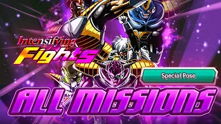 HOW TO BEAT INTENSIFYING FIGHTS STAGE 3 SPECIAL POSE ALL MISSIONS AND FIGHT VEGETA! [Dokkan Battle]