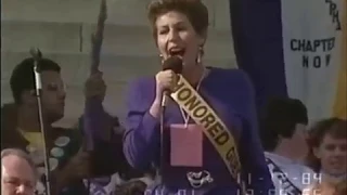 HELEN REDDY - I AM WOMAN - MOBILIZE FOR WOMEN'S LIVES RALLY 1989 - Abortion Rights Rally