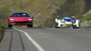 Lamborghini V12 Vision GT vs Ferrari SF90 Stradale at Highlands