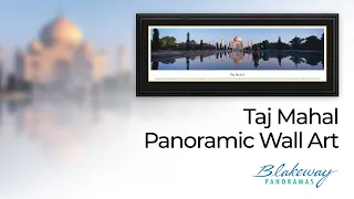 Taj Mahal Panoramic Art Print - Blakeway Panoramas Wall Decor - TAJ1