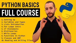 How To Learn Python Programming Basics (2024) | 5h Python Course | FREE Python Tutorial