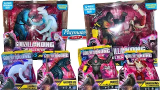 Godzilla X Kong Playmates Toys IN HAND! Godzilla, Kong, Skar King and Shimo! I GxK The New Empire