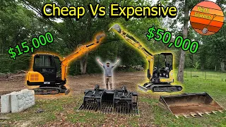 Cheap Vs Expensive 6,000# Mini Excavators!