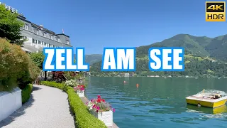 Zell am See Austria 2023 🇦🇹  Walking tour ☀️ 4K HDR