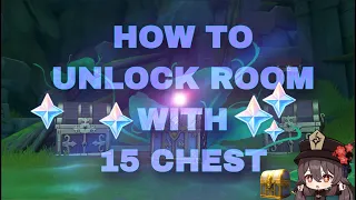 How to open this room with 15 chests in Sumeru |Genshin Impact|