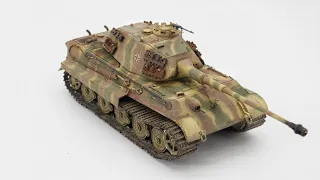 【HOBBYBOSS 84530】1/35 虎王上色 German Sd.Kfz.182 King Tiger "Porsche Thrret" w/Zimmerit