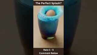 Weirdly Satisfying Video - Blue Liquid Splash