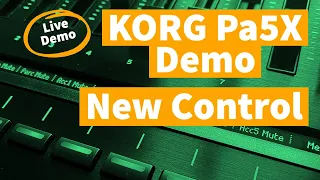 Korg Pa5X New Live Control Section