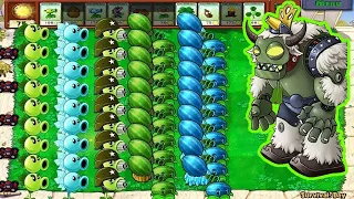 Plants vs Zombies - 99 Gatling Pea vs Winter Melon vs 999 Gargantuar Hack