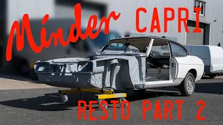 Fire damaged Minder Capri restoration part 2