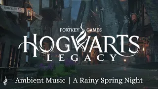 Harry Potter Ambient Music | Hogwarts Legacy: A Rainy Spring Night | Relaxing, Studying, Sleeping