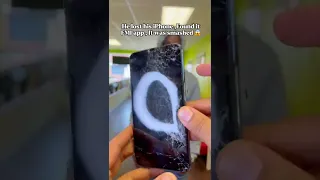 He LOST his #iphone 😱 When he found it , it was destroyed 😢#shorts #apple #ios #android #samsung