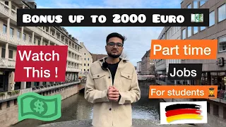 How to find Part-time jobs in Germany | Easy Way to find Jobs | Bonus up to 2000 Euro | Mini Jobs |