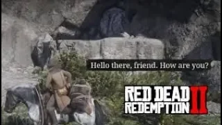 Red Dead Redemption 2 Talking to Bigfoot (Finding Giant Cave)