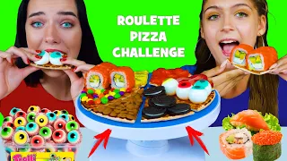 ASMR ROULETTE PIZZA CHALLENGE | EATING SOUNDS LILIBU