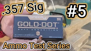 357 Sig Ammo Testing Series: #5 SPEER Gold Dot 125gr| 5" AND 4.25" Barrels | Accuracy/Gel