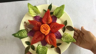 Decorating the plate of food beautifully is simple