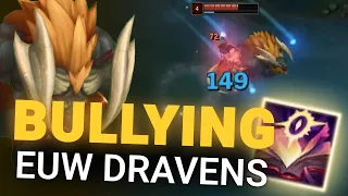 EUW DRAVEN MAINS CANNOT HANDLE MY ALISTAR (100+ ping)