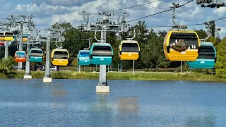 Disney Skyliner 4K Ride to Pop Century/Art of Animation & Hollywood Studios | Walt Disney World