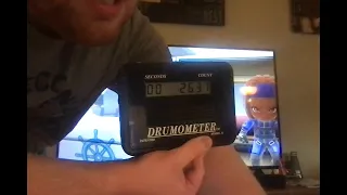 Drumometer 2637 Drum Beats in 60 Seconds and 75 Hz Prop Plane flying in the sky