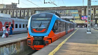 Отправление РА3-009 сообщением Москва – Узловая-1 с Павелецкого вокзала